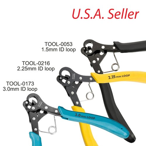 Ny6design One Step Looper Pliers Set (1.5mm, 2.25mm, 3mm) 3 Pilers for Jewelry Making Easy and Fast for Beginners