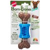 SPOT Bam-Bones Plus Dental Chew Bone - Bamboo Fiber & Nylon with a Massaging Rubber Center, Durable Long Lasting Oral Care Dog Chew for Aggressive Chewers & Teething Puppies, 6.5in, Bacon Flavor