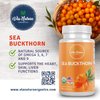 Via Natura Organics Sea Buckthorn Capsules 1000mg | Organic Herbal Supplement | Natural Source of Omega 3, Omega 6, Omega 7 and Omega 9 | 60 Capsules
