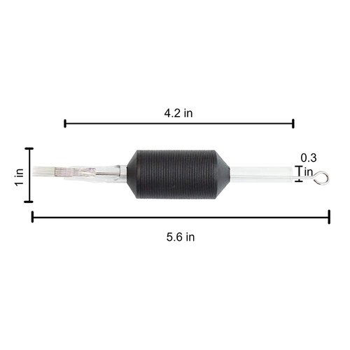 Tatmax 20 PCS Tattoo Needles Tubes Combo 1 Inch 25mm Flat Magnums: 5M1,7M1,9M1,11M1,13M1,15M1 (15M1)