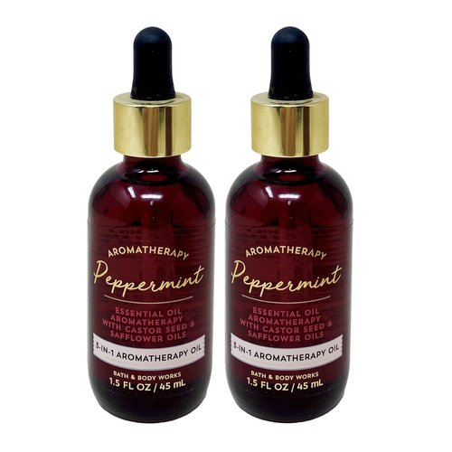 Bath & Body Works Aromatherapy Peppermint - 2 Pack of 3 in 1 Aromatherapy Oil