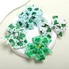4 Pcs St Patricks Day Hair Bow Clips Clover Hat Printed Bow Hair Pins Grosgrain Ribbon Hair Bows Alligator Clips St. Patrick's Day Party Hair Accessories Irish Headwear for Toddlers Girls Kids