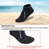 XUKER Water Shoes 3mm Men Women, Neoprene Sand Proof Volleyball Soccer Socks Anti Slip Wetsuit Booties for Diving Swimming Surfing Snorkeling Fishing Wading Kayaking Hiking, Flatlock Low Cut