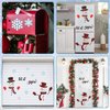 H1vojoxo 12PCS Garage Door Christmas Decoration, Magnet Stickers for Refrigerator, Snowman Face Decals for Xmas Party Supplies