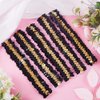 GORGECRAFT 10Pcs Sequin Headband Sparkling Wide Headband Elastic Glow Stretch Sparkle Glitter Fashion Adjustable Hair Band Accessories for Women Sports Dance Party Teams Store, Black-Gold Stitching