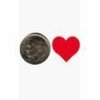 Small 3/4 Heart Tanning Sticker 1000 Ct Roll by Sticker Firm