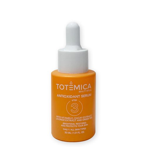 TOTEMICA Antioxidant Serum with Vitamin C & Cacay Extract, Brightens & Protects Skin with Natural Antioxidants, Vegan, Alcohol-Free for All Skin Types (1.01 Fl Oz)