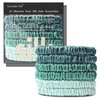 Silk Hair Towel, Friction-Resistant, Amino Acid-Rich, Durable, Breathable (6PCS（Green Gradient）)