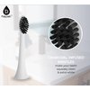 Pursonic Replacement Toothbrush Heads Charcoal Infused Bristles Compatible with Sonicare Electric Toothbrush 6 Pack