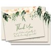 MPC Brands In Memory Of Blank Funeral Thank You Cards - Sympathy Bereavement Thank You Cards With Envelopes - Message Inside (25, Sage Floral)