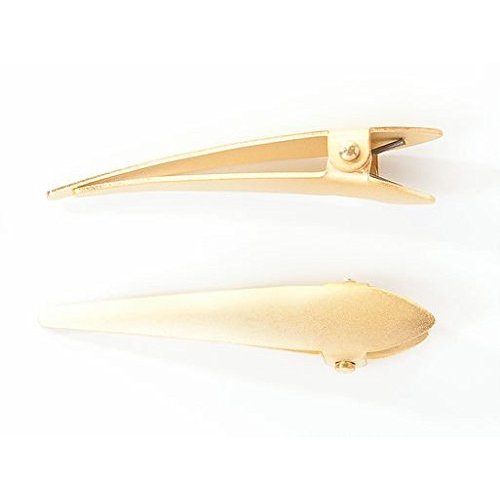 Ficcare Mini Maximas Hair Clip Gold Matte - pair