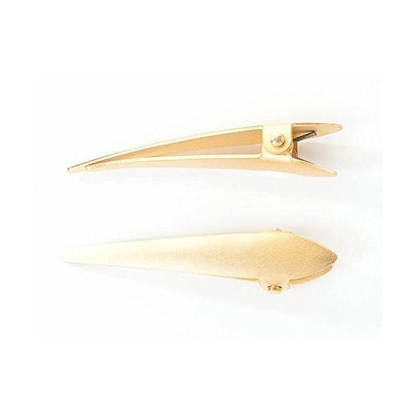 Ficcare Mini Maximas Hair Clip Gold Matte - pair