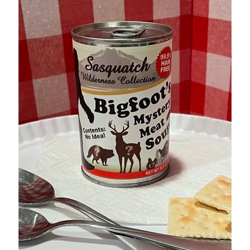 Bigfoot Mystery Meat Gag Soup Can Labels - Party Decorations, Supplies and Favors - FUNNY Gift - Hillbilly Sasquatch Country Wilderness (2)