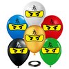 Ninja Superhero 12" Birthday Balloons 30 Pcs | All Ninja Balloons Colors | Premium Latex Ninja Sets Party Supplies Decorations by Vision E.D.