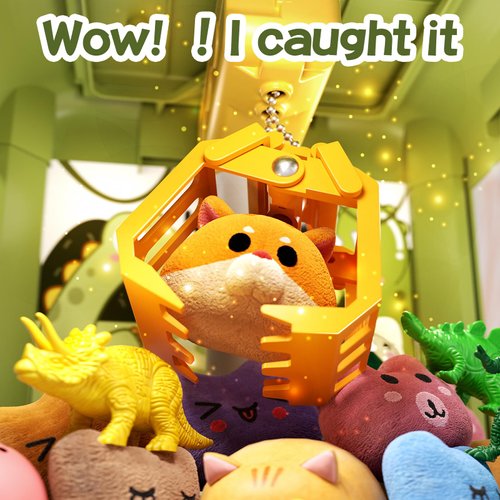 Eohemeral Dinosaur Claw Machine for Kids,Electronic Arcade Game Machine with Music,Mini Vending Machine Boys Birthday Toys Gifts Age 3+ Years,Includes 10 Plush Toys & 12 Dinosaur Accessories(Small)