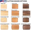 Handmade in USA - Wood Personalized Cutting Board - Unique Wedding Gift Idea for Couples, Anniversary, Christmas, Bridal Shower, Housewarming - Many Sizes & Styles - Custom Charcuterie & Cheese Board