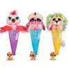 Coco Surprise Fantasy Series 1 (3 Pack) Version 2 by ZURU Animal Plush Toys with Baby Collectible Surprise in Cone, Animal Toy for Girls and Kids (Flamingo, Poodle, Lion),Multi-Color