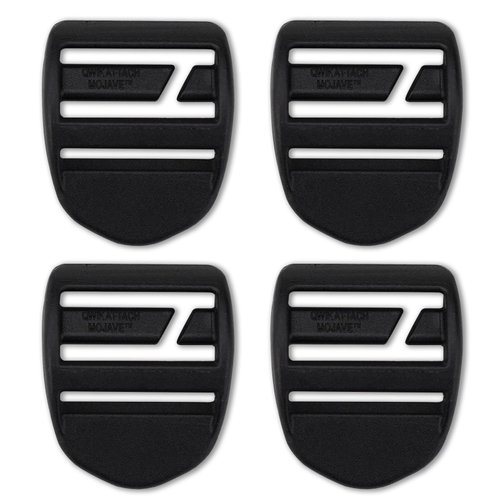 AceCamp 25mm Duraflex Tension Locks, Plastic Adjuster for Loose Straps, Prevention Buckles Set, Repair Kit for Backpack, Shoulder Bag, Camping, Hiking, Emergency - 4 Pieces