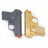 BBTac Spy Airsoft Pistols Twin Pack Pocket Size Compact Airsoft Gun with Gold and Black Colors