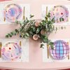 Justforjoyful 48Pcs Music Star Party Plates Popular Singer Birthday Party Decoration Disposable Music Lover Dessert Plates Paper Dinnerware Set for Girls Women Concert Bachelorette Party Supplies