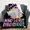 Just A Girl Who Loves Dinosaurs Blanket Cute Dinosaurs Decor Throw Blanket Gifts for Girls Super Warm Soft Plush Lightweight Fleece Flannel Blanket Winter Bedding Blanket for Kids Adults Women 40"x50"