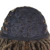GNIMEGIL Short Dreadlocks Wig for Black Man Afro Bob Ombre Light Brown Crochet Twist Hair Braided Wig Natural Synthetic Wig Breaking Street Dance Breathable Wig Cap