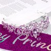 Atoden Birthday Crown and Sash Set Birthday Girls Purple Princess Tiara Queen Crowns Crystal Tiara Women Rhinestone Tiara Birthday Headband Happy Birthday Decorations Party Cosplay Gifts