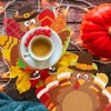 Fancy Land Turkey Coaster Craft Kits Thanksgiving Crafts for Kids Party Favors Supplies 6 Set