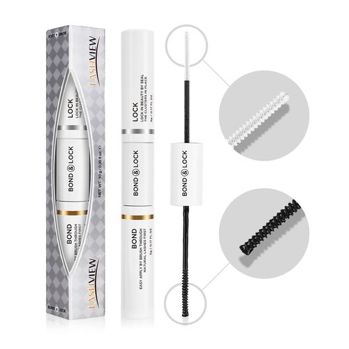 LASHVIEW Lash Bond and Seal Waterproof Bond and Seal Cluster Lash Glue & Seal for Lash Clusters Aftercare Sealant Super Strong Hold
