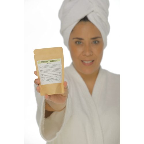 BeNat. Green Clay Mask. All-Natural. 4-oz. Detoxify and Reduce Pores while Absorbing Excess Oils and Impurities in your Face.
