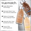 L'Oreal Paris Makeup True Match Super-Blendable Liquid Foundation, Deep Warm W9.5, 1 Fl Oz,1 Count