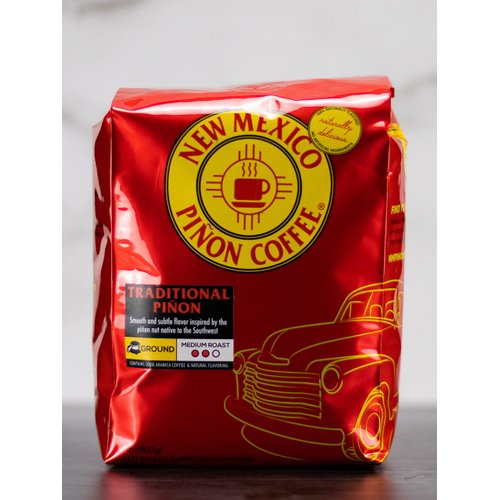 New Mexico Piñon Coffee Naturally Flavored Coffee (Traditional Piñon Ground, 2 pound)
