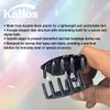 Kàllos 4pcs Black Claw Clips Triangle Shape, Stylish Nonslip Hair Claw Clips - Strong Hold Hair Jaw Clips for Thick and Thin hair, Accessories for Teen Girls and Women (4 pack)