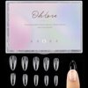 500Pcs Medium Almond Fake Nail Tips Full Cover Clear Acrylic Nails Press on Nails for DIY Nail Art, 10 Sizes