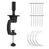GEX Table C Clamp Stand Holder for Mannequin Head T Pins and C Pins for Wig Making Accessories