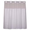 River Dream Plastic(PEVA) Snap in Shower Curtain Liner Replacement with Magnets Removable Liner (1, Plastic)