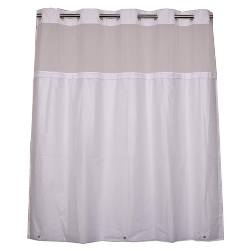 River Dream Plastic(PEVA) Snap in Shower Curtain Liner Replacement with Magnets Removable Liner (1, Plastic)