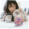 ORFOFE 3Pcs Interactive Cat Toy Wear Resistant Kitten Ball Toys for Indoor Play Engaging Household Playthings for Cats and Kittens