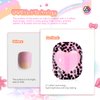 Saviland Press on Nails for Kids 7-day Styling: 168PCS Kids Press on Nails for Girls Colorful Patterns Full Cover Short Square Fake Nails False Nail Art Set Gifts 8-12 Years Easter Child Home DIY