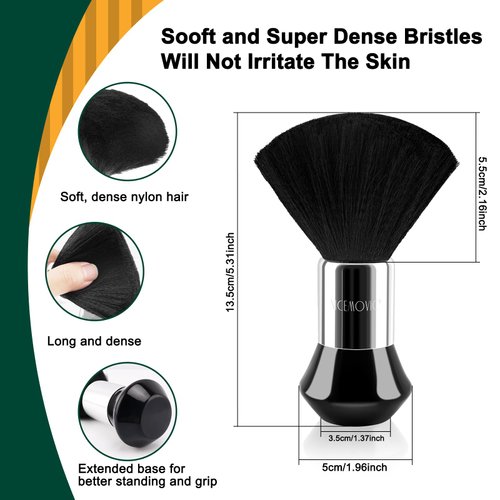 NICEMOVIC 4Pcs Barber Neck Duster Brush, Professional Barber Accessories Cleaning Supplies, Duster Nylon Brush Hair Cutting Styling Brush Tool