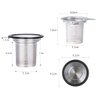 Tea Infuser, Extra Fine Mesh Tea Strainer with Silicone Lid, 304 Stainless Steel Tea Infusers for Loose Tea, Tea Steeper Basket Filter for Teapot, Mug, Cup