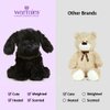 Warmies Microwavable & Weighted Stuffed Animals, Black Lab - Heated Stuffed Animal Plushie for Warmth & Comfort - Cute Soft Plush Toys for Adults & Children (Boys, Girls, Babies & Toddlers)