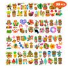 Luau Temporary Tattoos 8 Sheets 99 PCS Hawaiian Party Decorations Favors Supplies Summer Aloha Tropical Theme Birthday Cute Stickers Christmas Gifts for Boys Girls Class School Prizes Carnival