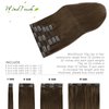 WindTouch Clip in Hair Extensions Human Hair Medium Brown Hair Extensions For Women 15Inch 70g 7PCS #4 Gift for Women