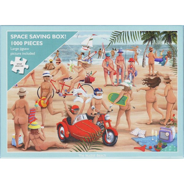 George Otter House 1000 Piece Puzzle - Nudist Beach by Peter Adderley