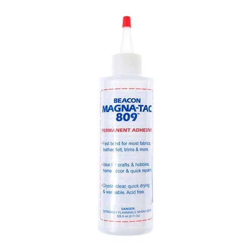 BEACON Magna-Tac 809 Permanent Adhesive - Trusted Fabric Glue for Fashion Design and Quick Clothing Repairs, 8-Ounce