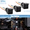 uxcell 3pcs JD-2912 5 Pin DC 48V 40A Universal Car Vehicle Motor Fuse Relay Switch Power with Harness