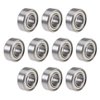 uxcell R188ZZ Deep Groove Ball Bearings Z2 1/4 Inch x 1/2 Inch x 3/16 Inch Double Shielded Chrome Steel Skateboard Bearings Sealed Industrial Bearings10pcs