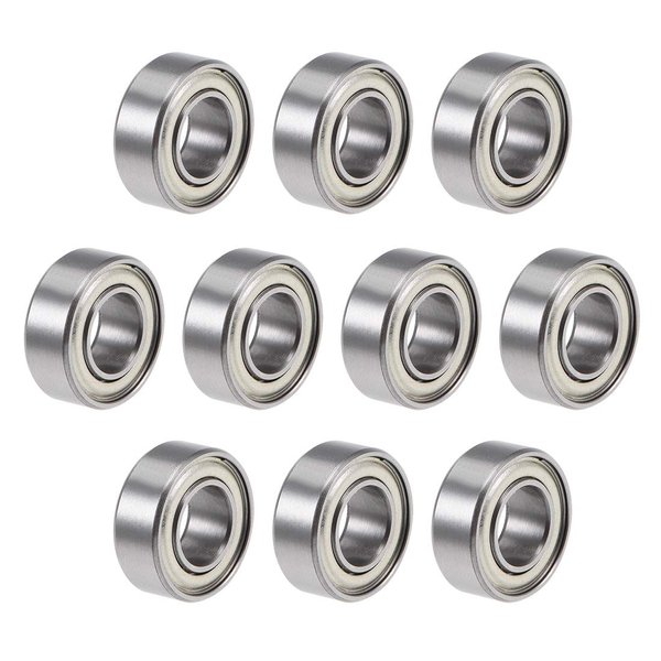 uxcell R188ZZ Deep Groove Ball Bearings Z2 1/4 Inch x 1/2 Inch x 3/16 Inch Double Shielded Chrome Steel Skateboard Bearings Sealed Industrial Bearings10pcs