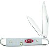 Case WR XX Pocket Knife Sparxx White Jigged Synthetic Peanut Item #60188 - (6220 SS) - Length Closed: 2 7/8 Inches